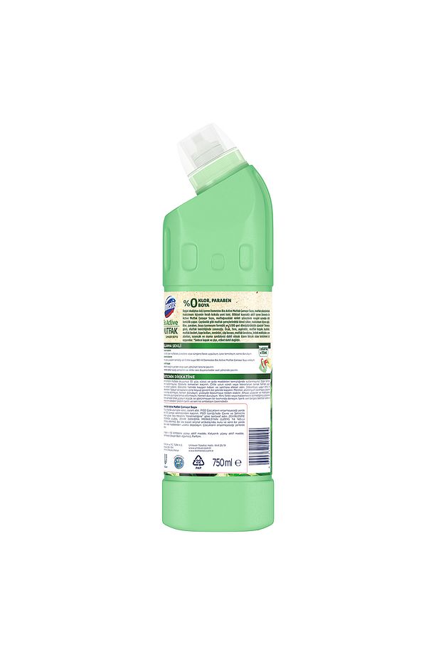 Çamaşır Suyu Bio Active Mutfak Yemek Hazırlanan Yüzeyler Için Kireç Sökücü 750 Mlx3 - 8