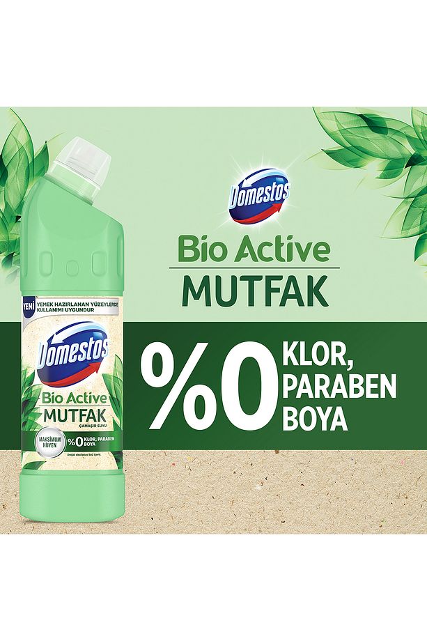 Çamaşır Suyu Bio Active Mutfak Yemek Hazırlanan Yüzeyler Için Kireç Sökücü 750 Mlx3 - 4