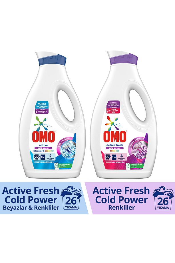 Sıvı Deterjan Active 1690 ml + Color 1690 ml - 1
