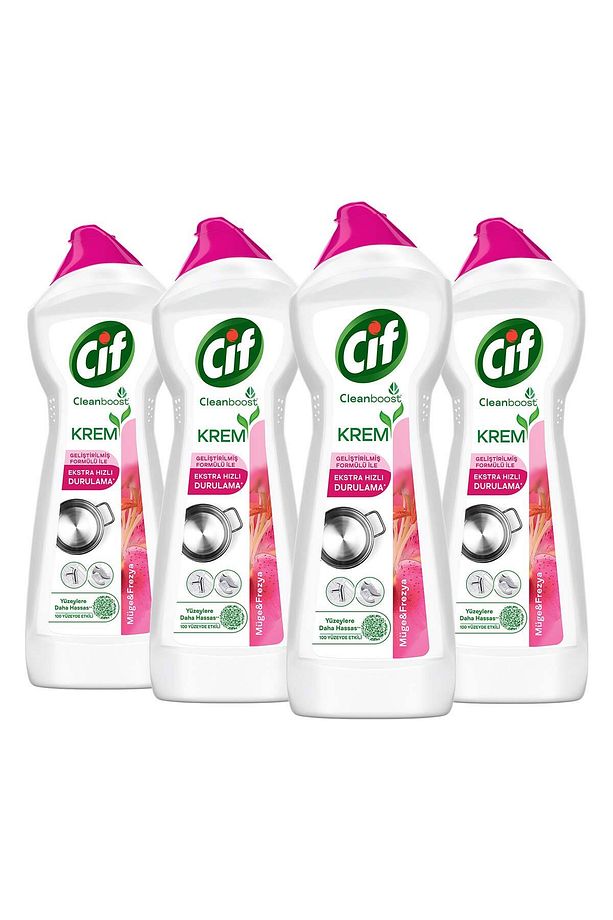 Krem Yüzey Temizleyici Frezya Ve Müge Çiçeği Klor Boya Fosfat Paraben Içermez 750ml 4adet - 3