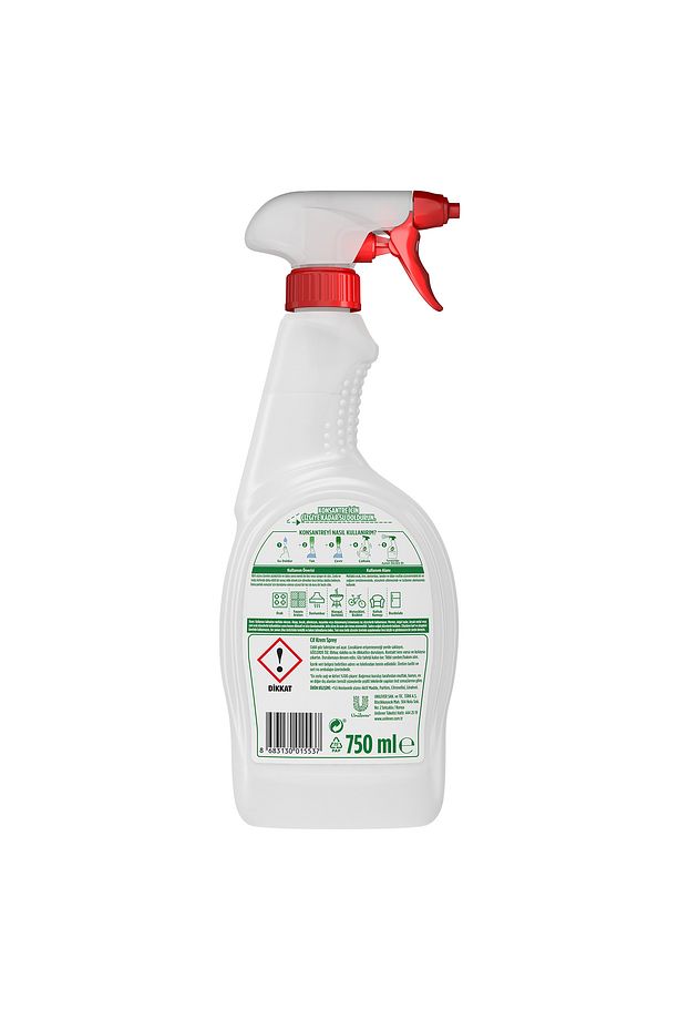 Krem Sprey Çok Amaçlı Yüzey Temizleyici 750 ml X 3adet Mikrofiber Bez - 9
