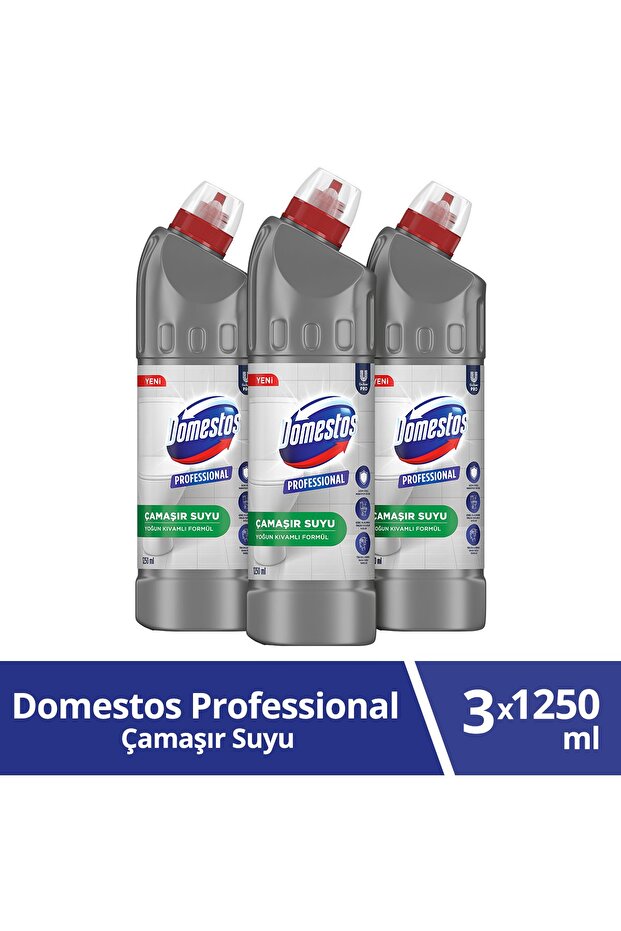 Profesyonel Çamaşır Suyu Yoğun Kıvamlı Formül 1250 ml X3 - 1