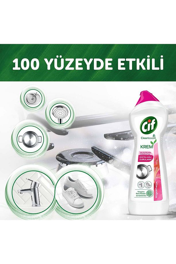 Krem Yüzey Temizleyici Frezya Ve Müge Çiçeği Klor Boya Fosfat Paraben Içermez 750ml 4adet - 7