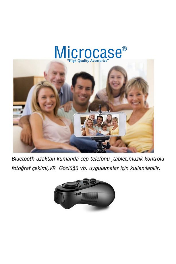 VR Sanal Gerçeklik Gözlükleri için Kablosuz Bluetooth Kumanda Çok Fonksiyonlu Joystick -AL4818 - 6