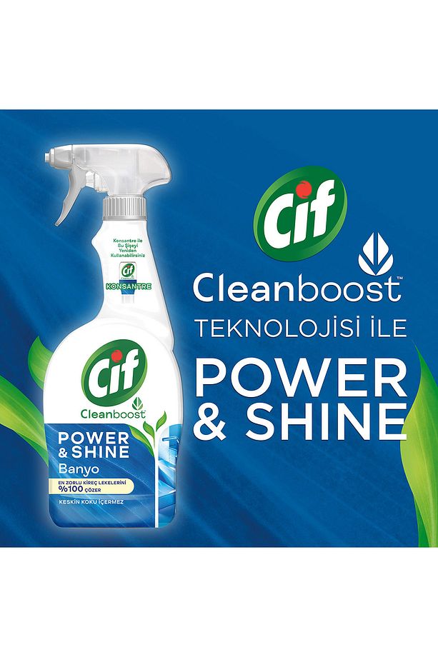 Sprey Temizleyici Power Shine Banyo 750ml 1adet Sprey Power Shine Mutfak 750ml 1adet - 6