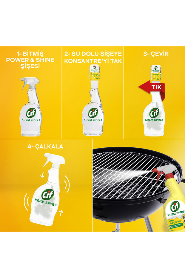 Krem Sprey Amonyak 750 ml X1 Krem Sprey Konsantre 70 ml X3 Mikrofiber Bez Hediye - 7