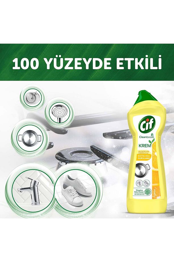Krem Yüzey Temizleyici 750 ml X 3 Mikrofiber Bez 1 Adet - 8