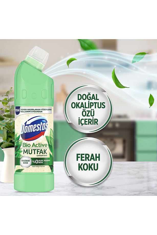 Çamaşır Suyu Bio Active Mutfak Yemek Hazırlanan Yüzeyler Için Kireç Sökücü 750 Mlx3 - 5