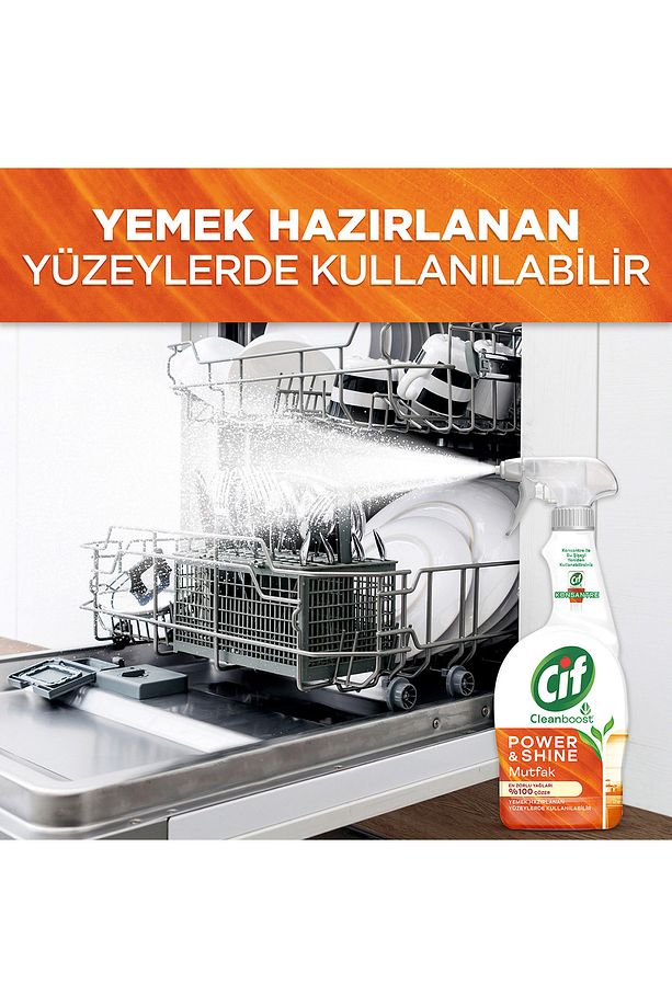 Sprey Temizleyici Power Ve Shine Mutfak Zorlu Yağları %100 Çözer 750ml 4adet - 5