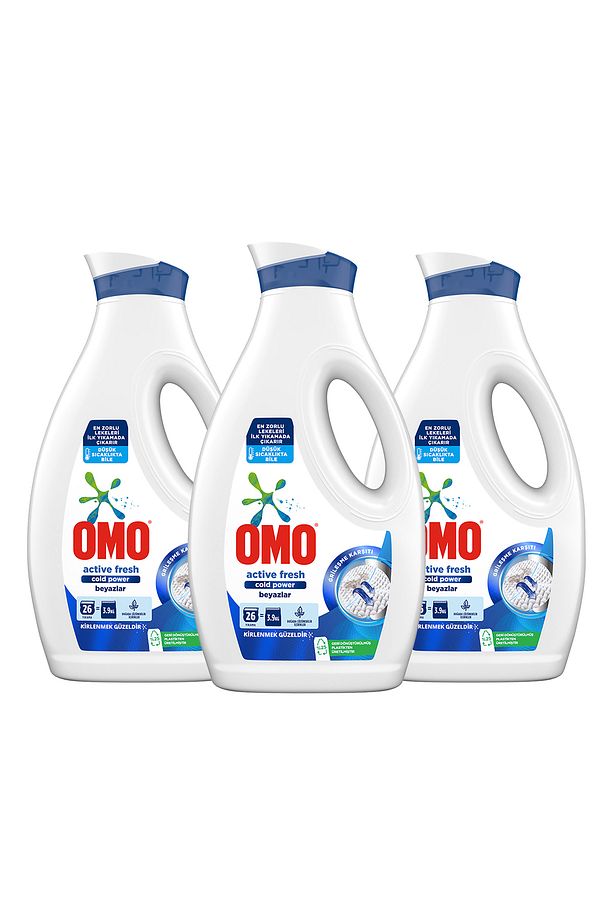Sıvı Çamaşır Deterjanı Active Fresh Cold Power Beyazlar 1690 ml X3 - 2