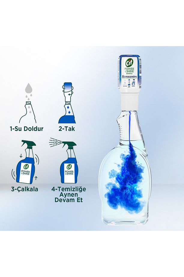 Konsantre Kapsül Mutfak Ve Banyo Temizleyici 10 Kat Konsantre 70ml 4adetre 70 ml X4 - 7