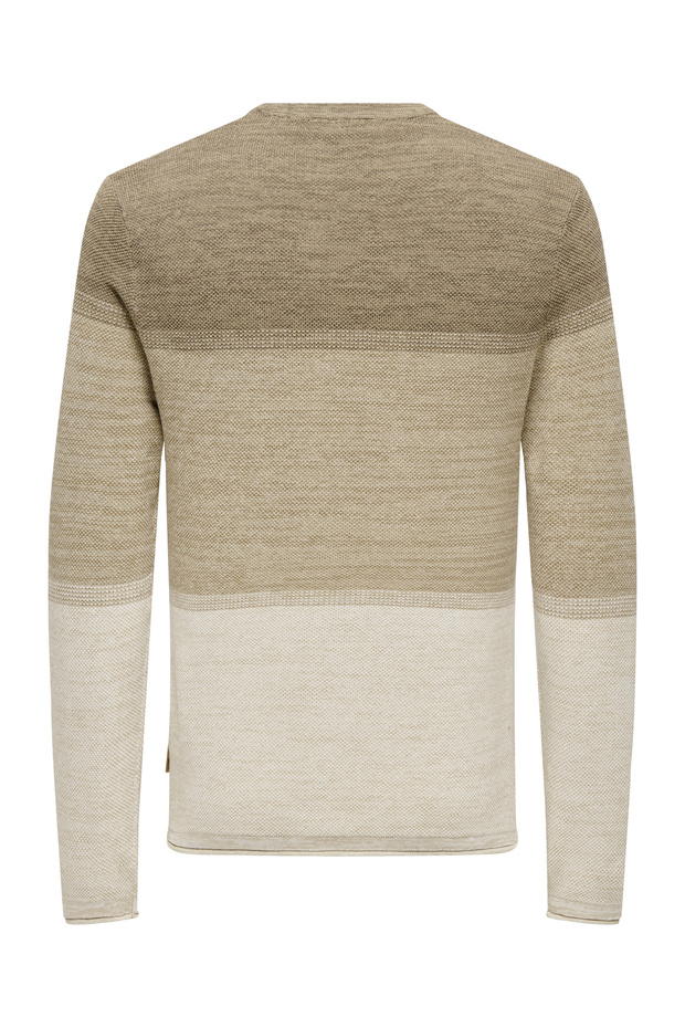 Onsfelix Reg 12 Crew Knit Noos 22029042 Silver Lining - 3