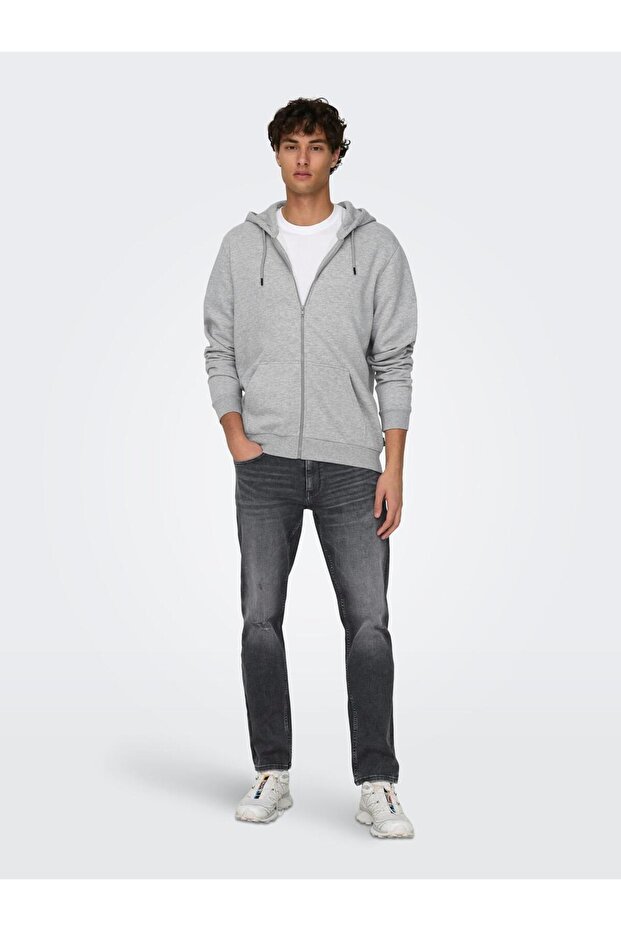 Erkek Gri Sweatshirt - 2