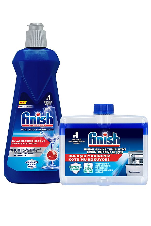 Bulaşık Makinesi Temizleyici Sıvı 250 ml + Parlatıcı 400 ml - 2