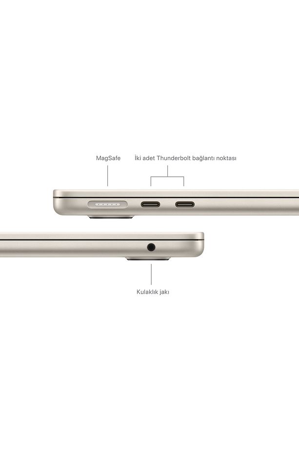13-inch MacBook Air: Apple M3 chip with 8-core CPU and 10-core GPU, 24GB, 512GB SSD - Yıldız Işığı - 7