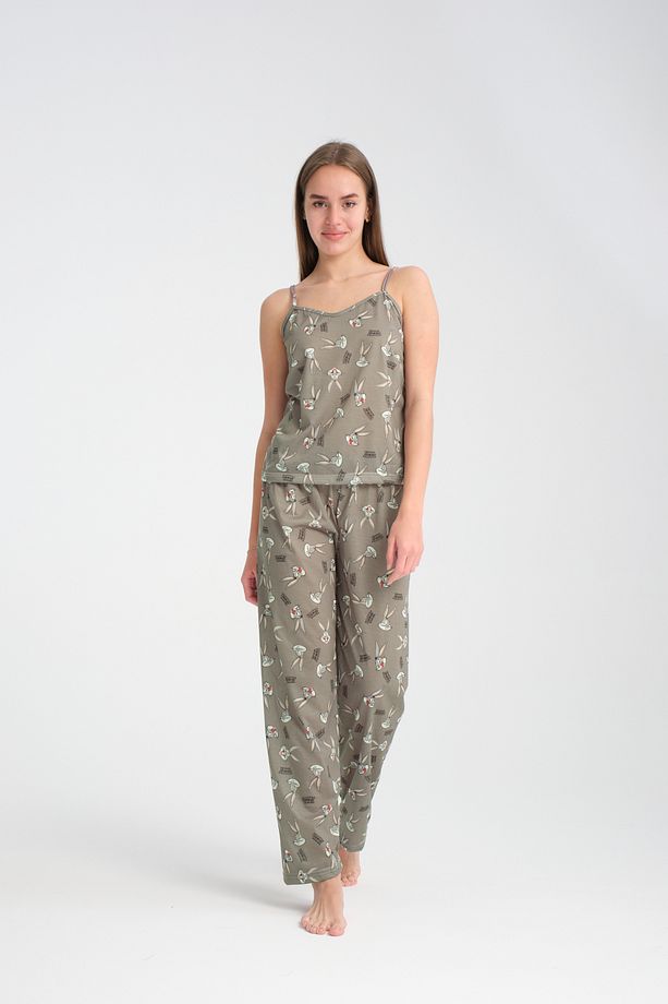 Rasa Askılı Pijama Takımı Bugs Süper Soft - 4