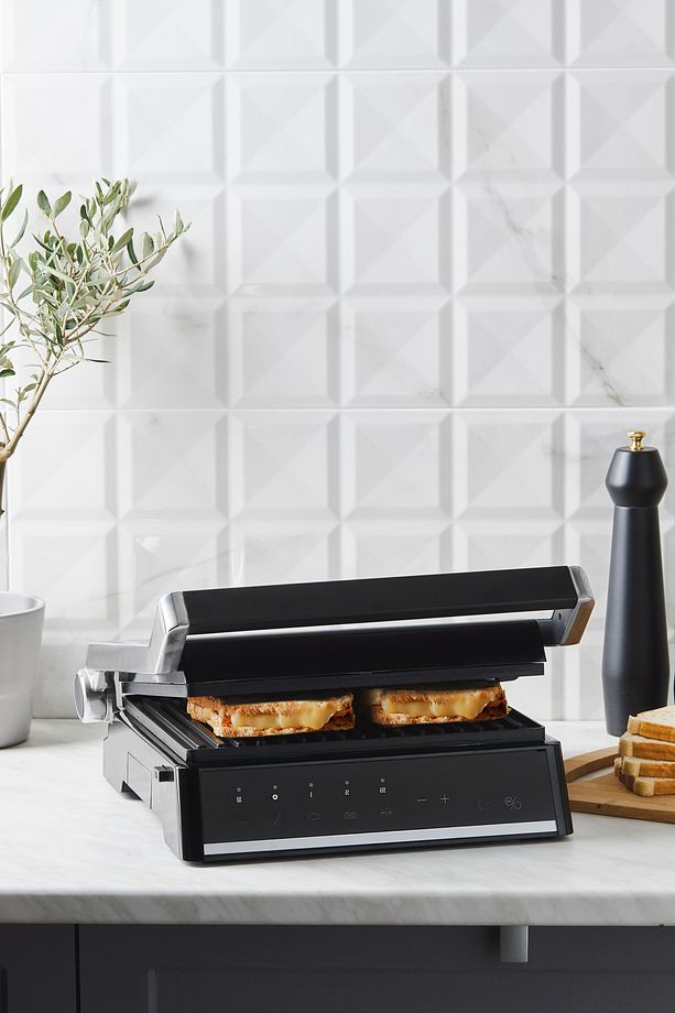 Grilliant 1341h Inox Gövdeli, Döküm Plakalı, 5 Programlı, Led Ekranlı Tost Ve Izgara Makinesi - 6