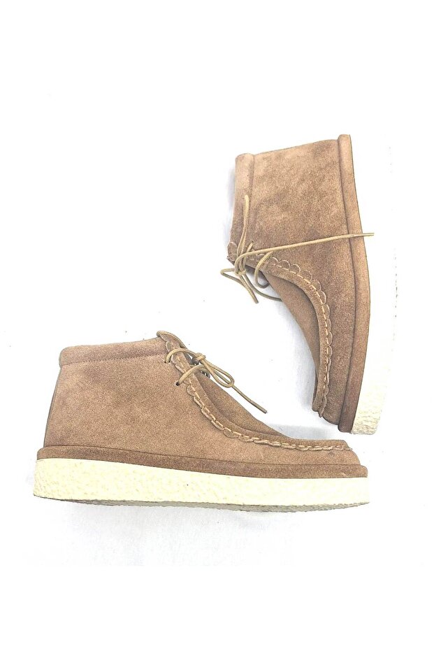 HAKİKİ DERİ TABA SUET BOT - 3