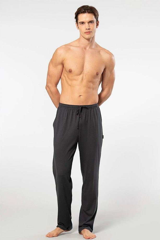 Pamuklu Model Kumaş Erkek Alt Pijama - 3
