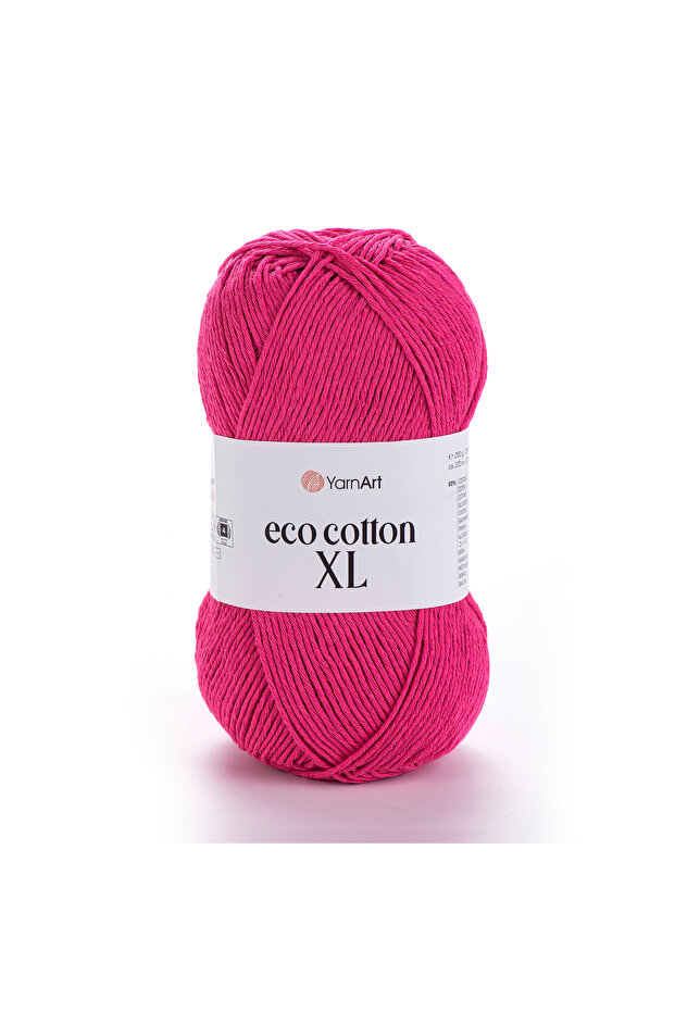 Eco Cotton Xl - خيط محبوك يدويًا باللون الوردي - 803