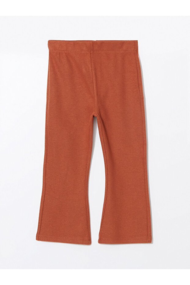 Basic Baby Girl Tights Trousers with Elastic Waist