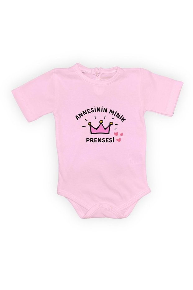 Mother's Little Princess Snap Fastener Bodysuit Mnk0613 Dark Pink