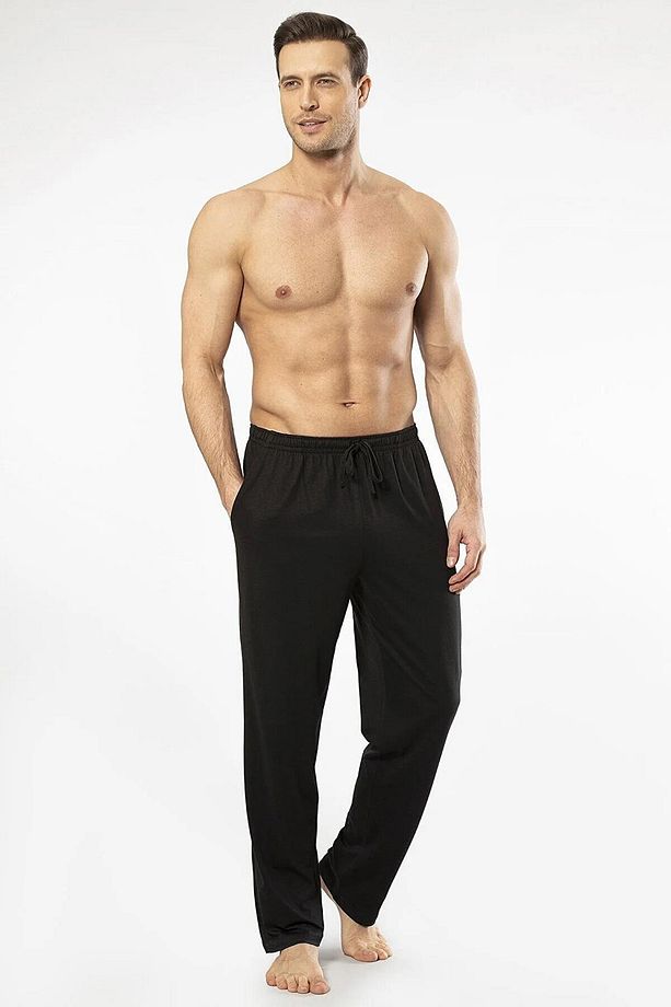 Pamuklu Model Kumaş Erkek Alt Pijama - 1