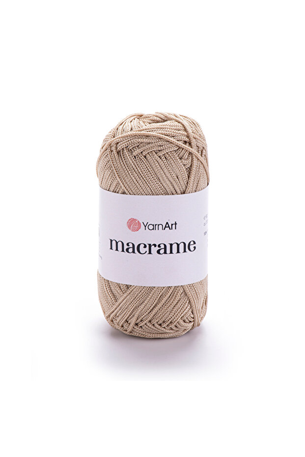 Macrame - Makrome El Örgü Ipi Kum Beji-166 - 1
