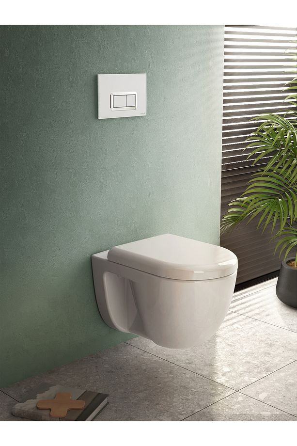 Vitra 85-003-009 Sesyok Klozet Kapağı, Yuvarlak Form, Yavaş Kapanır, Beyaz - 3