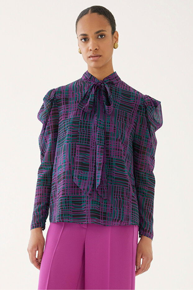 Bağlamalı Bluz - 6