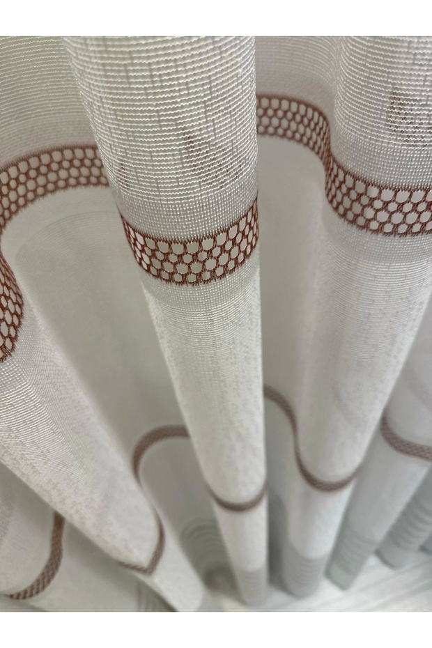 Nivemeshome Letonya 1/3 Sık Pileli Örme Tül Perde Apm - 4