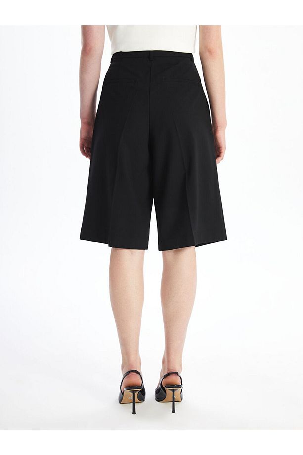 Kadın Loose Fit Düz Şort - 4