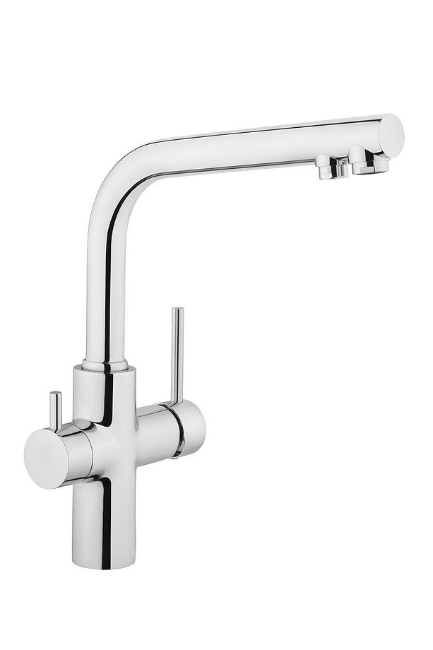 Split A42144 Dual-flow Eviye Mutfak Bataryası, Krom - 1