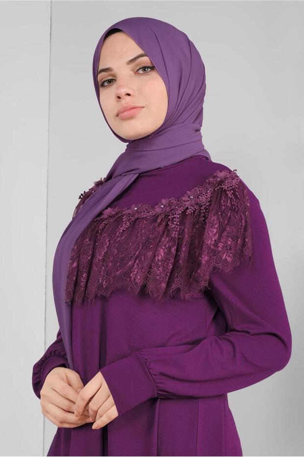 FIRFIRLI DANTELLİ TUNİK 41213 - 1