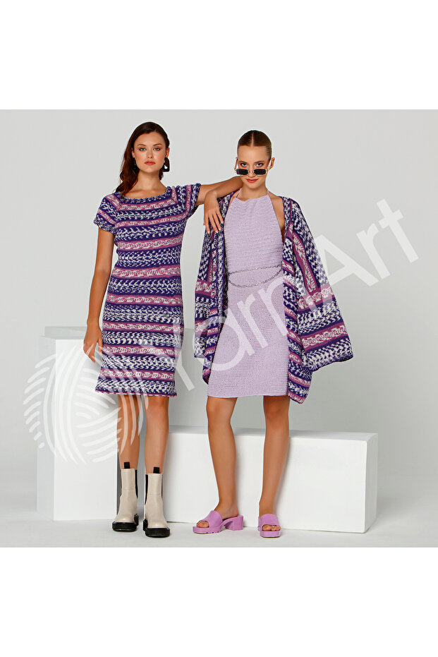 Nordıc Ebruli El Örgü Ipi Ebruli-652 - 2