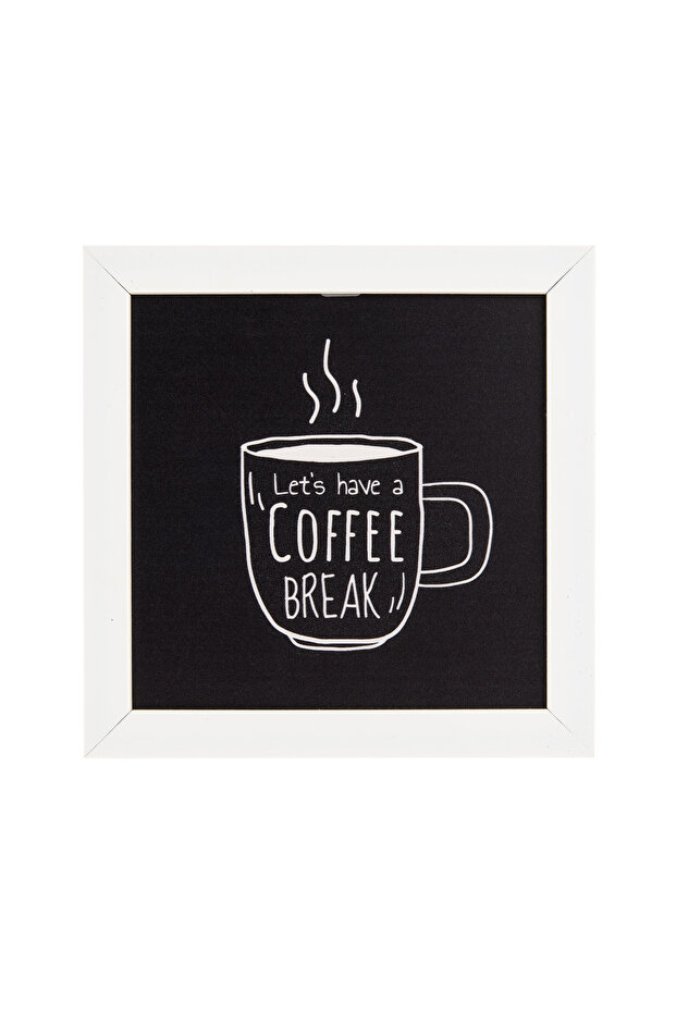 Deco Coffee Duvar Panosu - Siyah - 20x20 cm - 2