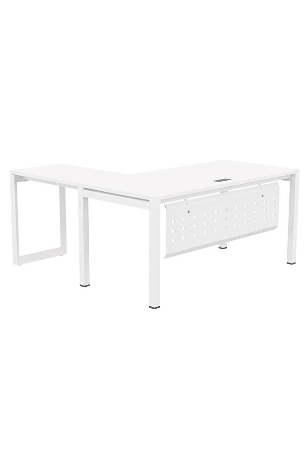 Figura 72-16L white Modern Workstation without Drawer