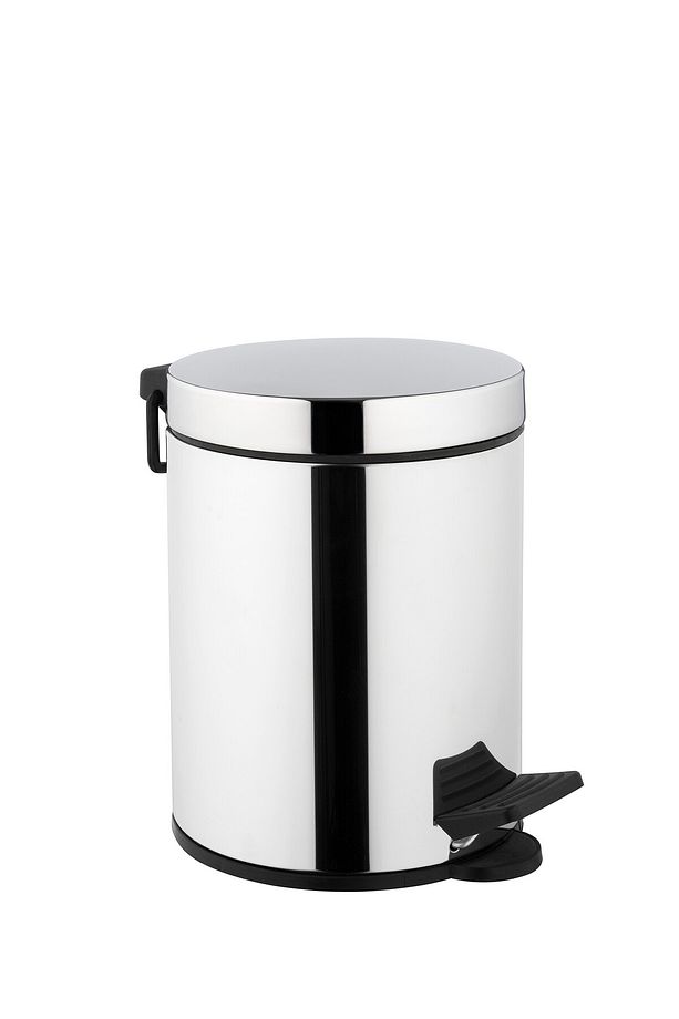 Base 100 A44153 Çöp Kovası, 3 Litre, Krom - 1