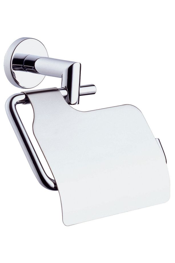 Vitra Minimax A44788 Kapaklı Tuvalet Kağıtlığı, Krom - 1