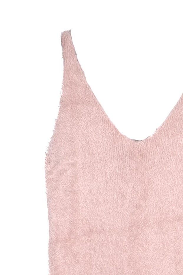 Pembe Triko Elbise - 7