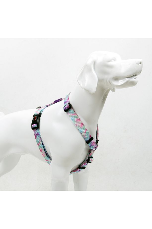 Bubbles H-tipi Göğüs Tasması Ayarlanabilir, Konforlu Ve Dayanıklı Desenli Köpek Tasması - 1