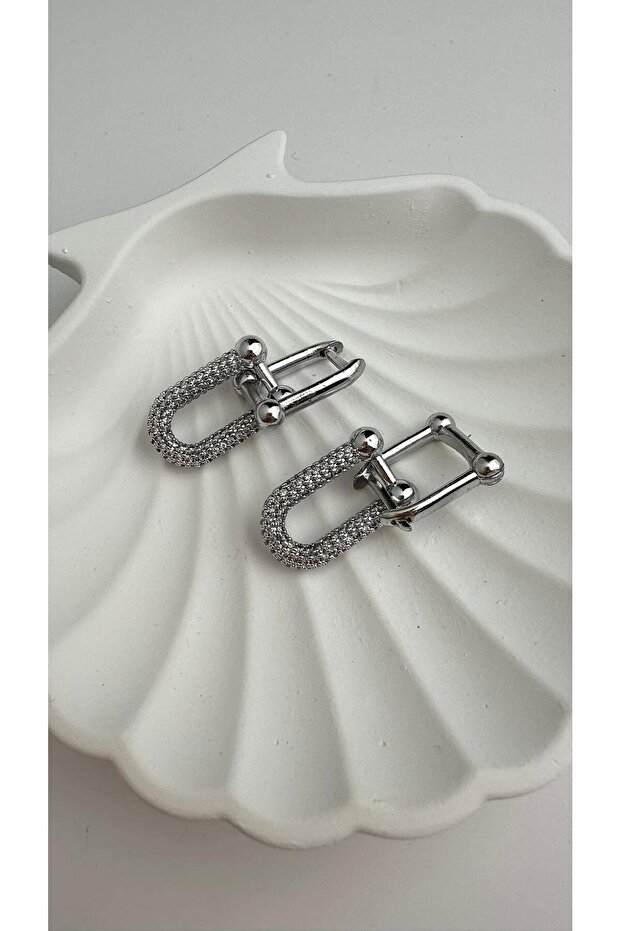 أقراط تيفاني من حجر الزركون - 1