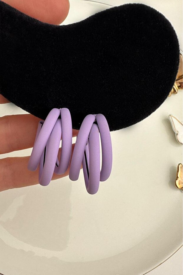 Üçlü Geçmeli Halka Küpe - 3