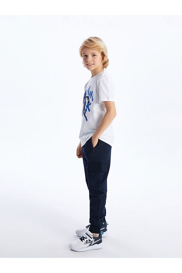 Lw - Beli Lastikli Basic Erkek Çocuk Jogger Eşofman Altı - 1