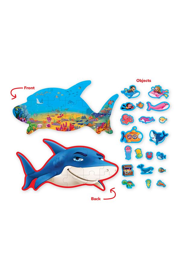 Çift Taraflı Puzzle - Deniz Canlıları - 5