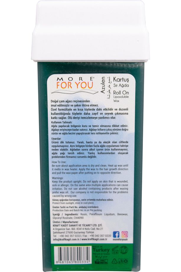 Bitkisel Kartuş Sir Ağda Azulen ( Yeşil ) 100 ml - 3