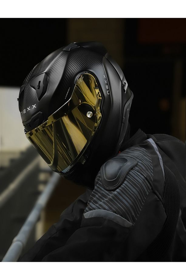 X.r3r Zero Pro 2 Mat Karbon-siyah Kask Sarı Camlı - 8