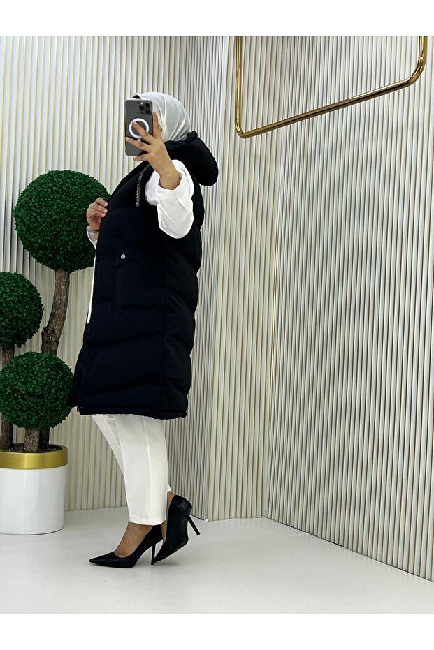 Kapüşonlu Şişme Yelek - 2