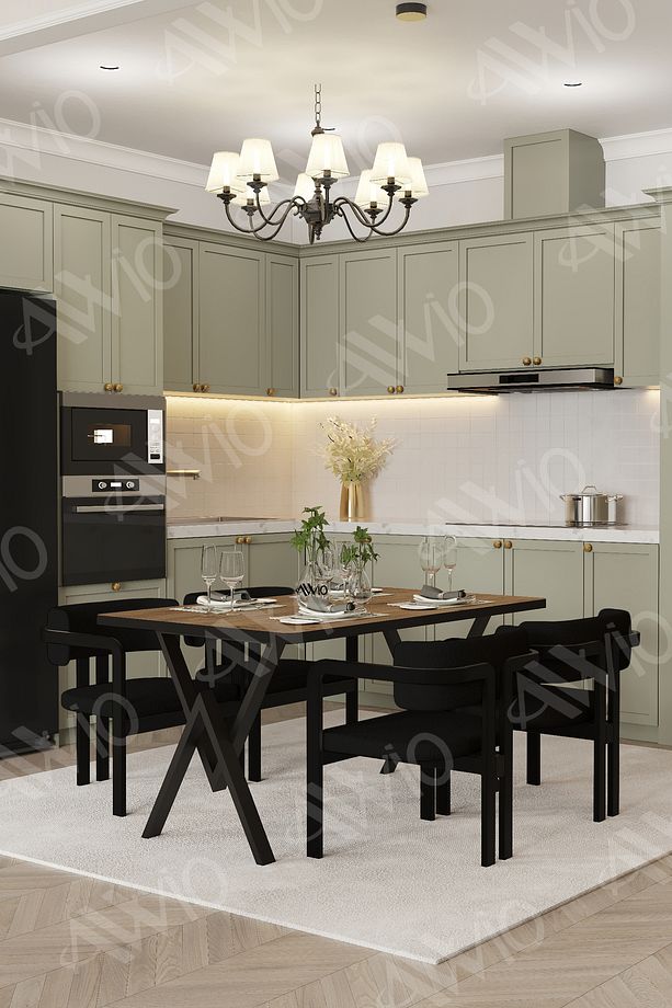 Via Tokyo Bohem Ayak Sandalye 80x120 Yemek Masası Mutfak Masası 4 Kişilik - 1