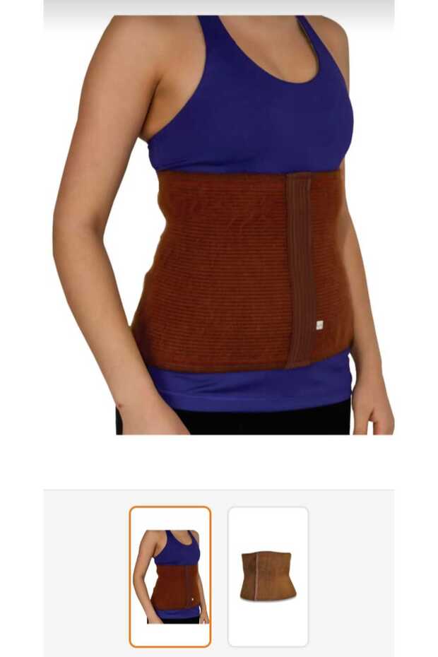 Camel Hair Velcro Wool Waist Corset